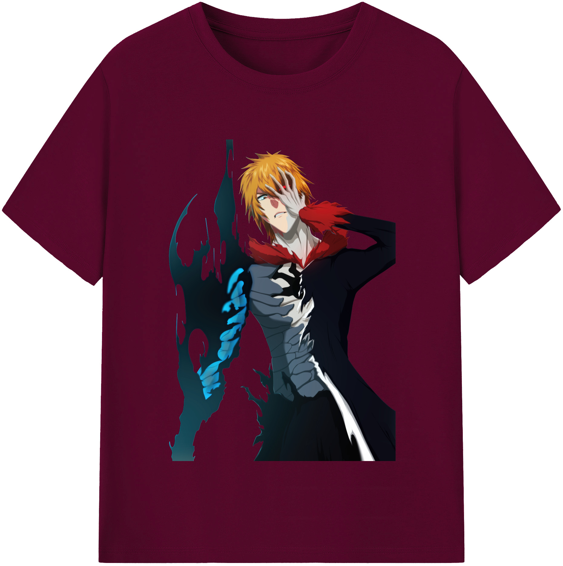 （画像用） ブリーチ 黒崎一護（くろさき いちご）BLEACH Kurosaki Ichigo レディースカジュアルプリントTシャツ（綿100％）